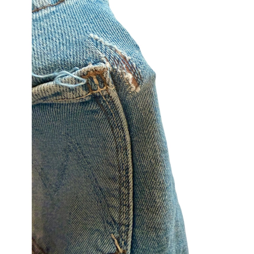MOTHER The Insider Fray Bootcut Jeans Sneak Peek Wash Size 30 NWT Flaw - Picture 6 of 8